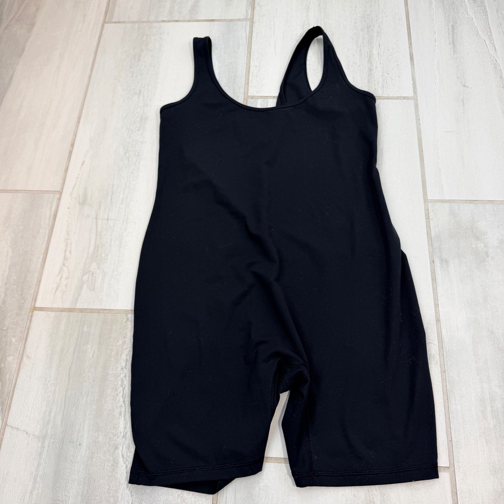 Isabel by Ingrid & Isabel Maternity Active Romper Black Size M Scoop Neck Tank